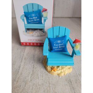 Hallmark NEW a day at the beach ornament Xmas sand